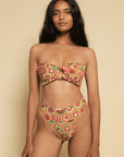 Montce - Mazzy Floral Tamarindo Binded Bikini Bottom -