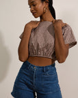Loup - Simone High Waist Shorts - Washed Indigo -