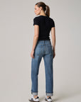 Edyson - Vincent High Rise Cuffed Wide Leg Jeans - Medium Denny -