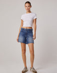 Edyson - Emil High Rise Shorts - Dark Bond Wash -