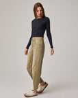 Edyson - Jack High Rise Slouchy Barrel Jeans - Light Olive Hamilton -