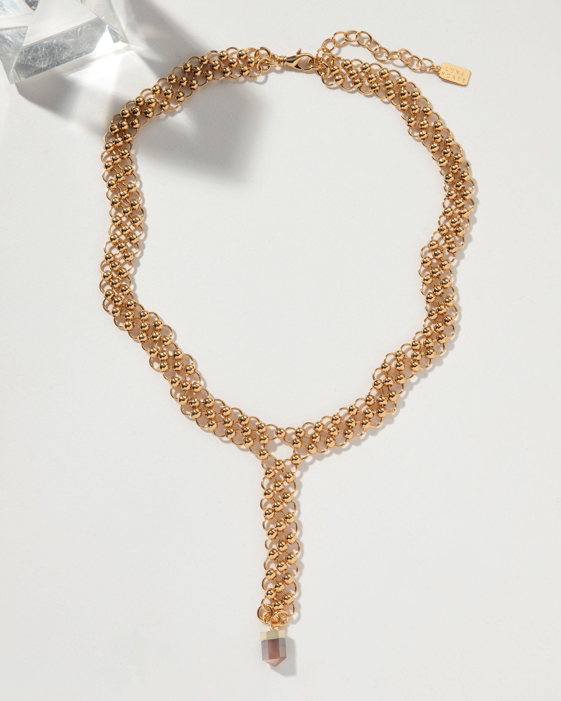 Straight To The Point Chain Maille Y-Necklace