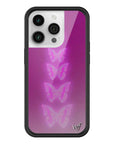 Wildflower iPhone case 14 Pro Neon Butterfly Plum Pink Cute