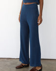Nerissa Pointelle Pant - Navy