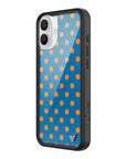 Wildflower iPhone case 16 Plus Polka Dot | Blue and Orange Cute