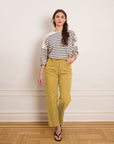 Amelia Barrel Leg Pants - Burnt Khaki
