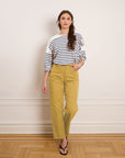 Loup - Marianne Oversized Breton Tee - Navy Stripe -