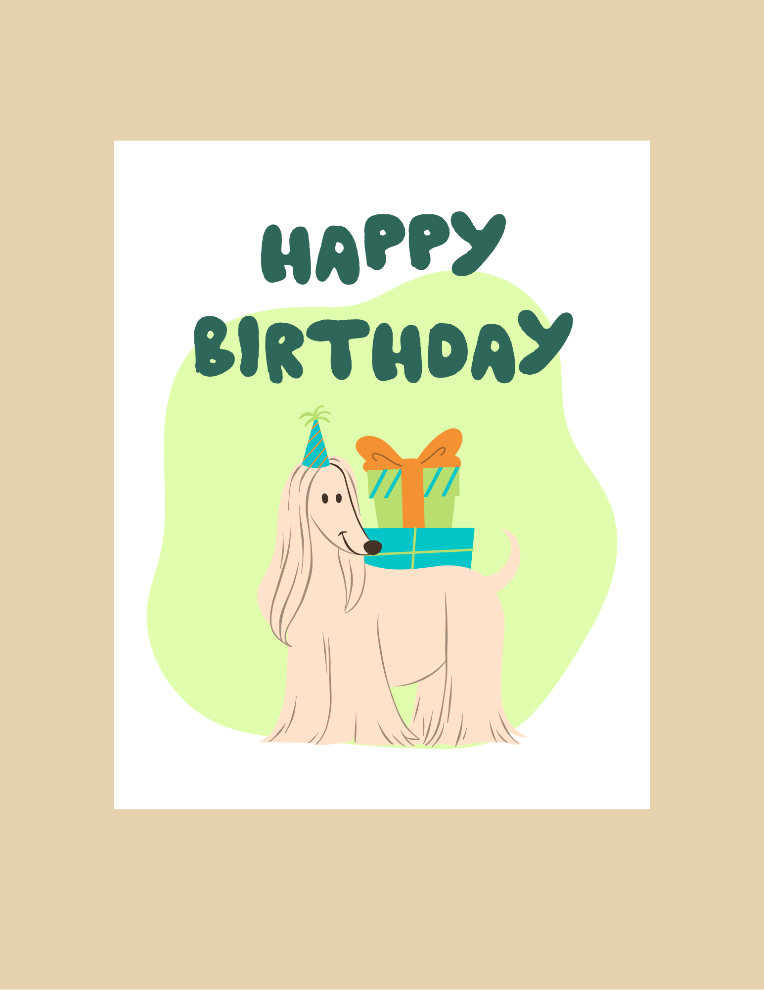 Greeting Card - Happy Birthday