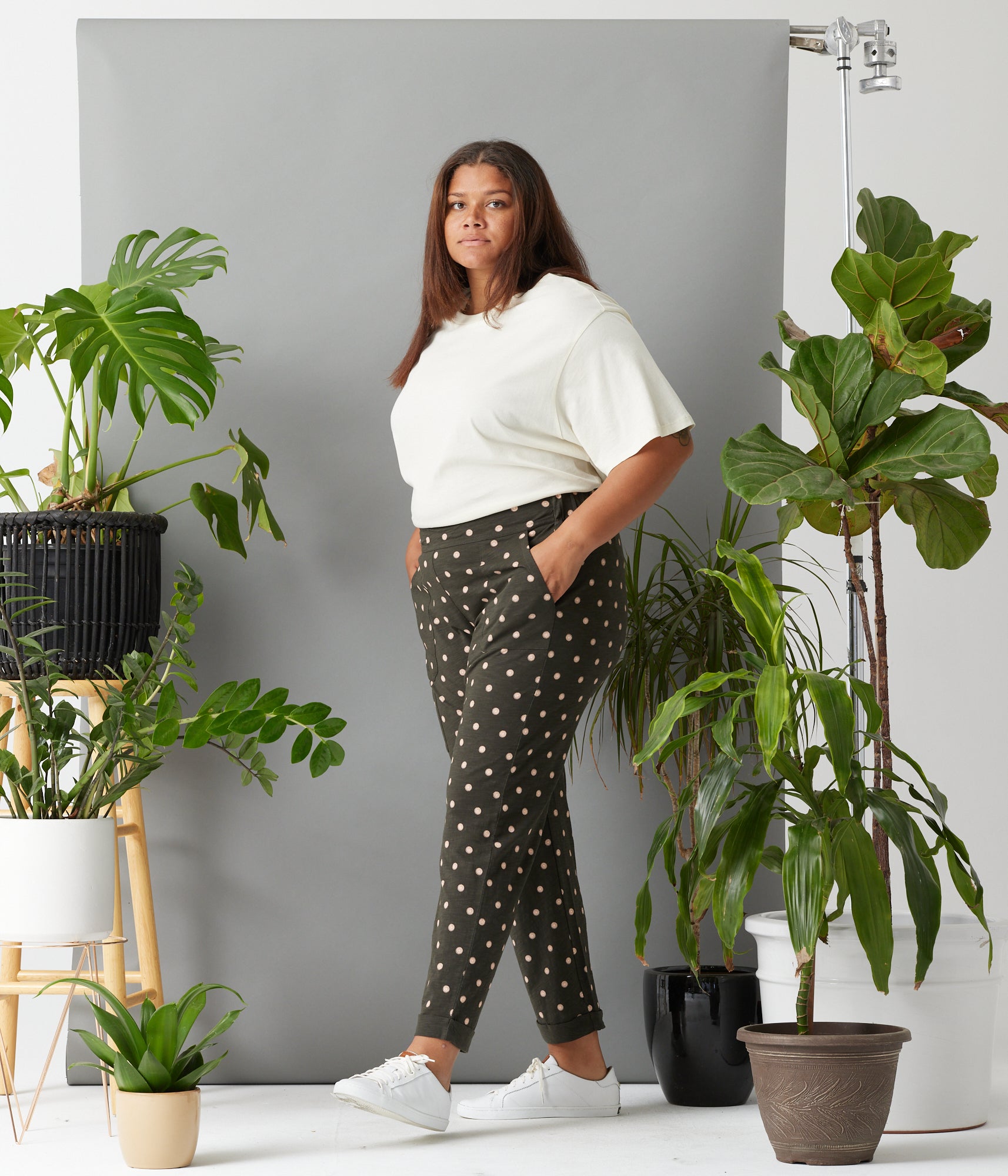 Known Supply - Nolan Pant - Washed Black Dots -