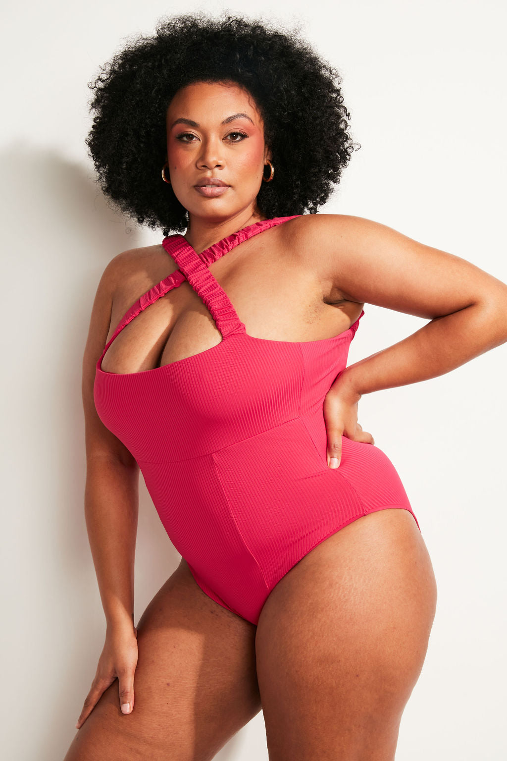 Nomads Swimwear - Wave One Piece II - Raspberry -