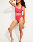 Nomads Swimwear - Current Swim Top II - Raspberry -