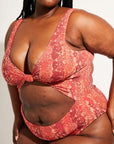 Nomads Swimwear - Shoreline One Piece II - Iguana/Merlot -