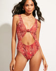 Nomads Swimwear - Shoreline One Piece II - Iguana/Merlot -