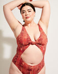 Nomads Swimwear - Shoreline One Piece II - Iguana/Merlot -