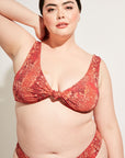 Nomads Swimwear - Playa Top II - Iguana/Merlot -