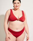 Nomads Swimwear - Playa Top II - Iguana/Merlot -