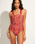 Nomads Swimwear - Wave One Piece II - Iguana/Merlot -