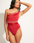 Nomads Swimwear - Coast One Piece II - Iguana/Merlot -