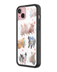 Wildflower iPhone case 15 Plus Little Piggies Animal Pink Cute