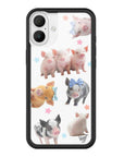 Wildflower iPhone case 16 Plus Little Piggies Animal Pink Cute