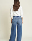 Oliver Logan - Madison Wide Leg - Bright Blue Worn -