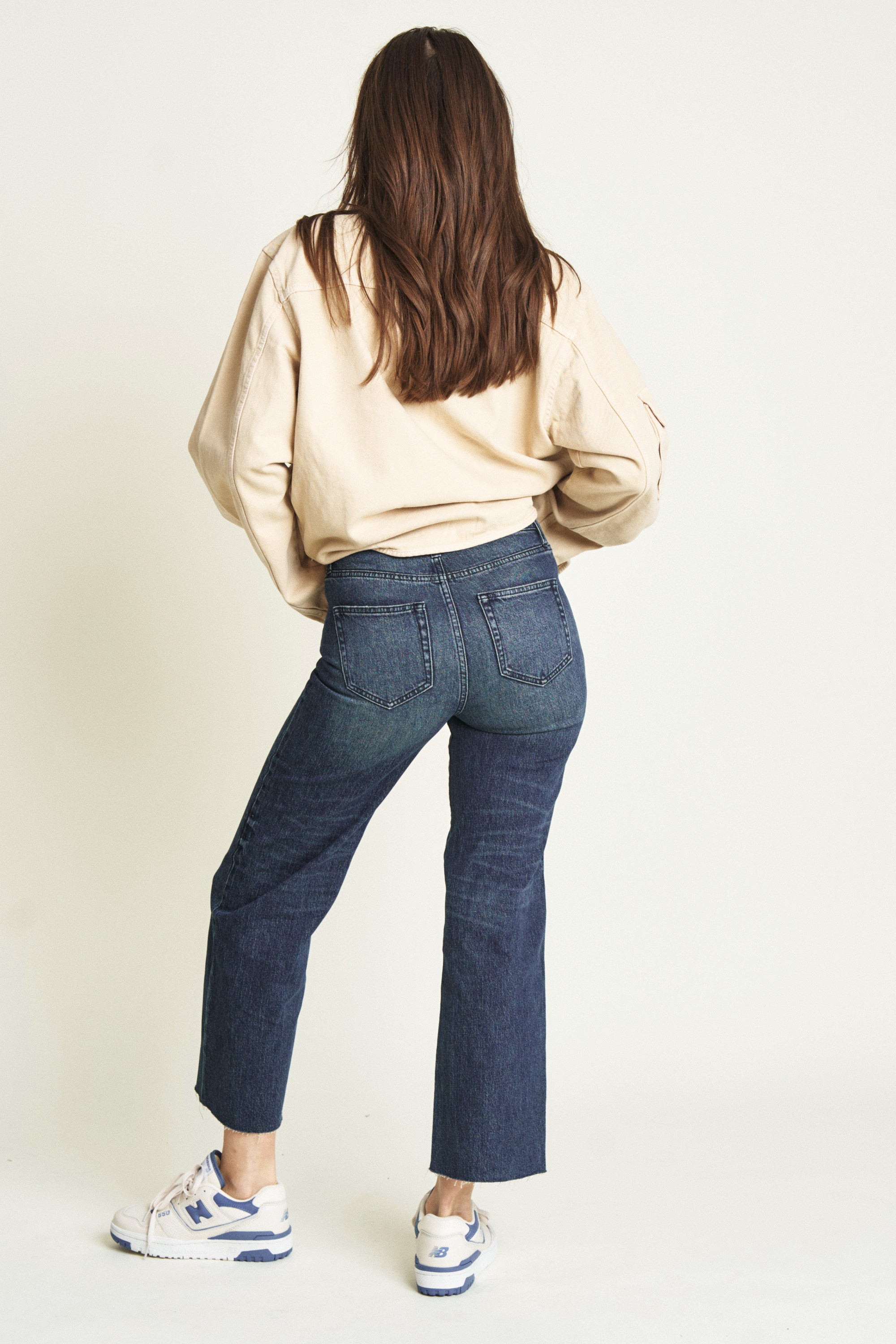 Oliver Logan - Aberdeen Wide Crop - Dark Blue -