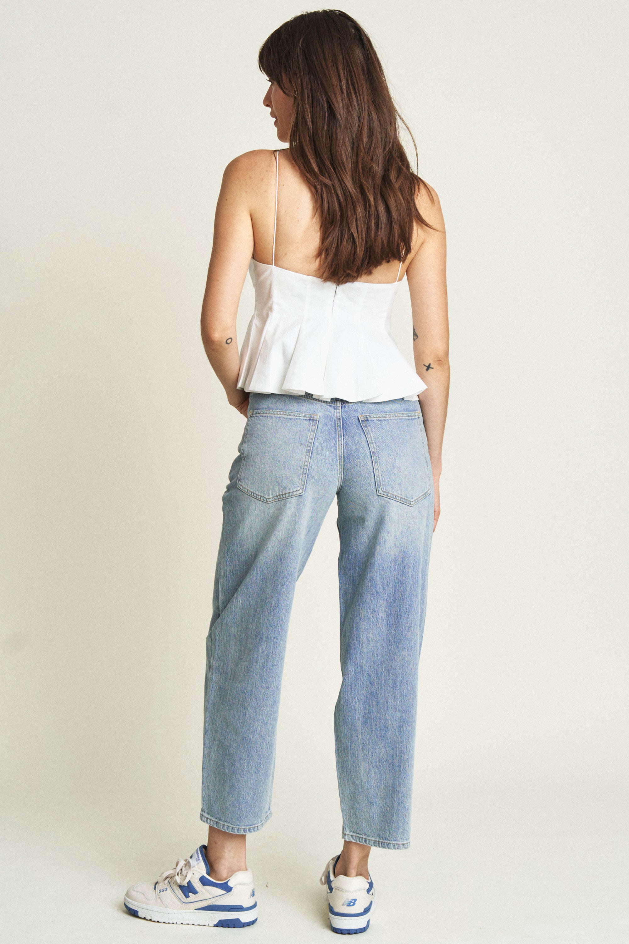 Harlow Barrel - Light Indigo Worn