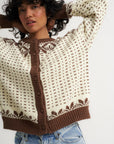 Callahan Knitwear - Oversized Maeve Cardigan - Toffee -