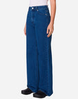 Obey - Errand II Highwaist Denim - Stone Wash Indigo -
