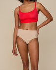 Harper Wilde - Bliss Scoop Adjustable Bralette - Tomato -