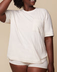 Harper Wilde - Cloud Cotton T-Shirt - Heather Oatmeal -