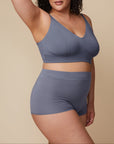 Harper Wilde - Cloud Cotton Triangle Bralette - Slate -