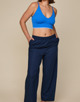 Harper Wilde - Classic Poplin Pajama Pants - Midnight -
