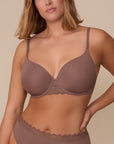 Harper Wilde - Base Lace T-Shirt Bra - Mauve -