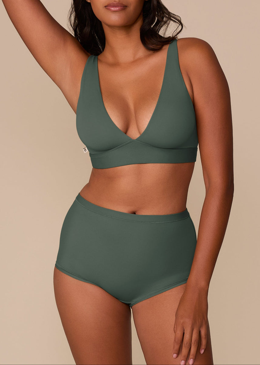Harper Wilde - Bras - Bliss Plunge Adjustable Bralette - Fir