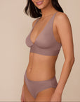 Harper Wilde - Bliss Plunge Adjustable Bralette - Mauve -