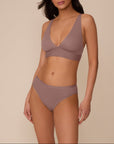 Harper Wilde - Bliss Plunge Adjustable Bralette - Mauve -