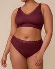Harper Wilde - Bliss Lace Bralette - Bordeaux -