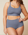Harper Wilde - Bliss Racerback Bralette - Steel -