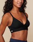 Harper Wilde - Bliss Triangle Bralette: The EveryGirl - Black -