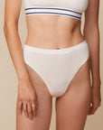 Harper Wilde - Cloud Cotton Highwaist Thong - Heather Oatmeal -
