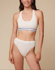 Harper Wilde - Cloud Cotton Highwaist Thong - Heather Oatmeal -