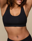 Harper Wilde - Cloud Cotton Scoop Bralette - Black -