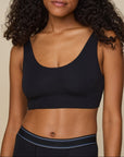 Harper Wilde - Cloud Cotton Scoop Bralette - Black -