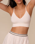 Harper Wilde - Cloud Cotton Triangle Bralette - Quartz -
