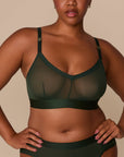 Harper Wilde - ComfortMesh Triangle Bralette - Sequioa -
