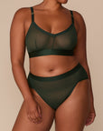 Harper Wilde - ComfortMesh Triangle Bralette - Sequioa -