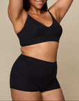 Harper Wilde - Cloud Cotton Triangle Bralette - Black -