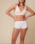 Harper Wilde - Ribbed Seamless Boyshort - White -