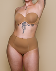 Harper Wilde - No-Show Highwaist Brief - Tan -
